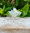 Sterling Silver Leaf Ring with Seed Pearl – Handmade Nature - Inspired Jewellery - Kathy Sayce Jewellery