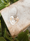 Sterling Silver Rose Quartz Heart Necklace - Sterling Silver Chain - Kathy Sayce Jewellery