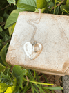 Sterling Silver Rose Quartz Heart Necklace - Sterling Silver Chain - Kathy Sayce Jewellery