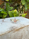 Sunstone Petal Ring - Sterling Silver Ring - Kathy Sayce Jewellery
