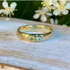 Treasure Ring – Handmade 9ct Yellow Gold Ring with Two Custom Gemstones - Made to Order - Kathy Sayce Jewellery