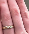 Treasure Ring – Handmade 9ct Yellow Gold Ring with Two Custom Gemstones - Made to Order - Kathy Sayce Jewellery