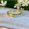 Treasure Ring – Handmade 9ct Yellow Gold Ring with Two Custom Gemstones - Made to Order - Kathy Sayce Jewellery