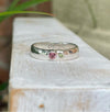 Treasure Ring – Handmade Sterling Silver Ring with Two Custom Gemstones - Made to Order - Kathy Sayce Jewellery