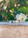 Treasure Ring – Handmade Sterling Silver with Iolite & Amethyst - Kathy Sayce Jewellery