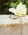 Treasure Ring - Organic Sterling Silver Band Set with Citrine and Rhodolite Garnet - Kathy Sayce Jewellery