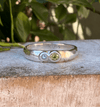 Treasure Ring - Organic Sterling Silver Band Set with Peridot and Topaz - Kathy Sayce Jewellery