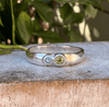 Treasure Ring - Organic Sterling Silver Band Set with Peridot and Topaz - Kathy Sayce Jewellery