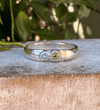 Treasure Ring - Organic Sterling Silver Band Set with Peridot and Topaz - Kathy Sayce Jewellery