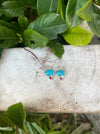 Turquoise & Rhodolite Garnet Dangle Earrings – Sterling Silver Natural Gemstone Jewellery - Kathy Sayce Jewellery